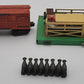 Lionel 3356 Vintage O Santa Fe Operating Horse Platform & Car VG/Box