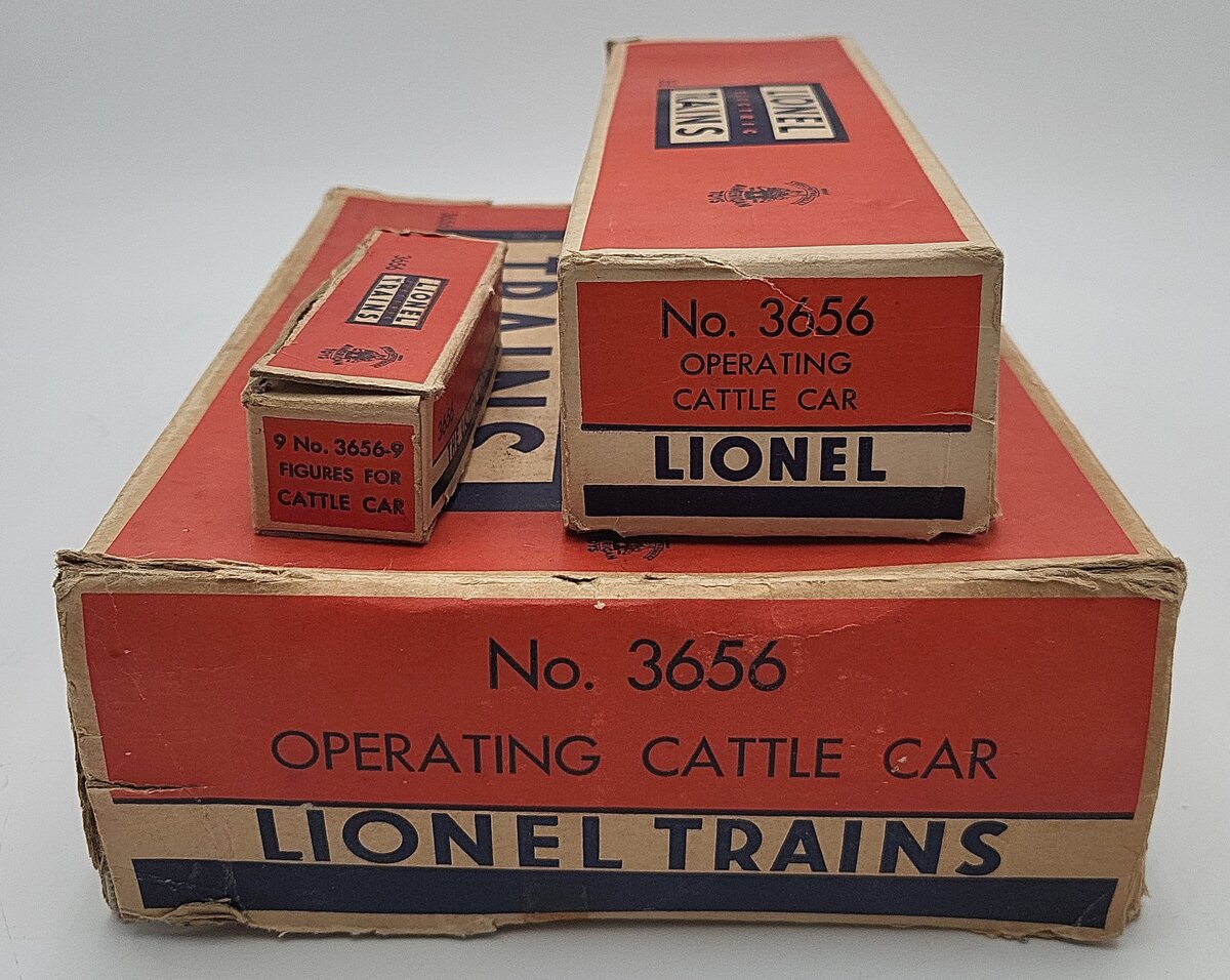 Lionel 3356 Vintage O Santa Fe Operating Horse Platform & Car VG/Box