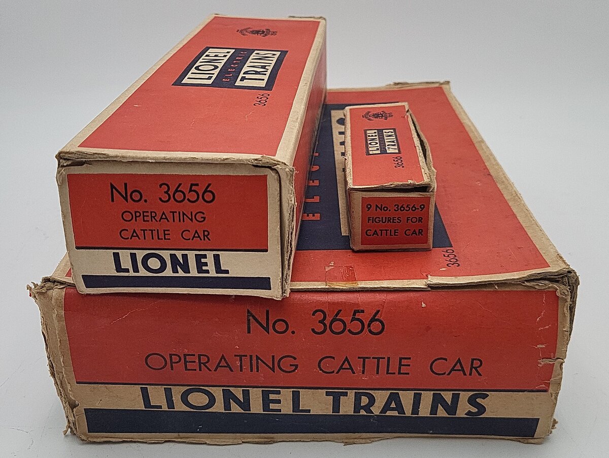 Lionel 3356 Vintage O Santa Fe Operating Horse Platform & Car VG/Box