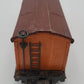 Lionel 2814 Vintage O Orange/Tuscan Roof Tinplate Boxcar VG