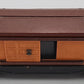 Lionel 2814 Vintage O Orange/Tuscan Roof Tinplate Boxcar VG