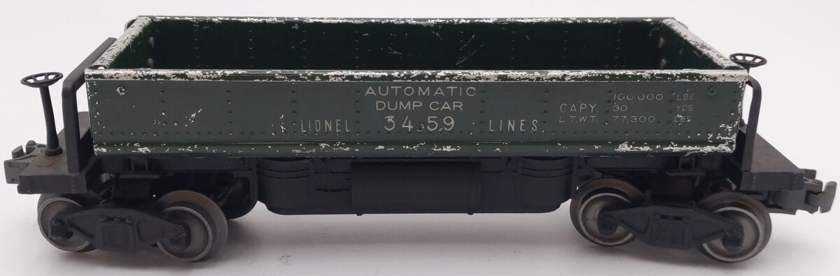 Lionel 3459 Vintage O Lionel Lines Green Operating Ore Dump Car