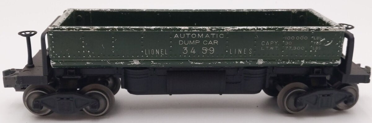 Lionel 3459 Vintage O Lionel Lines Green Operating Ore Dump Car