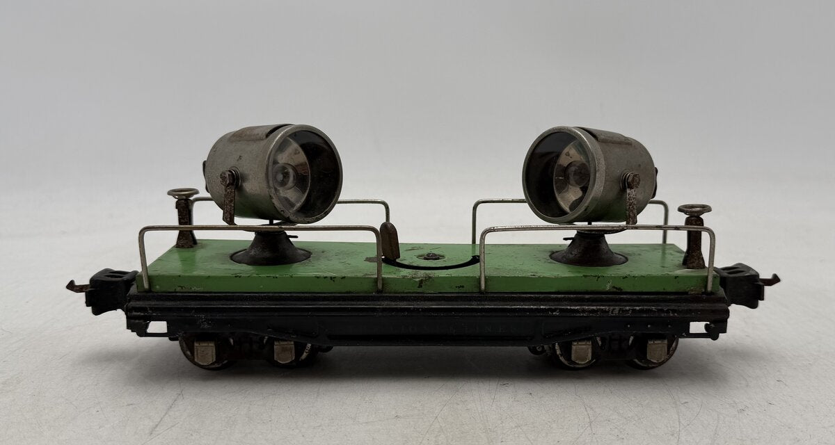Lionel 2820 Vintage O Prewar Operating Dual Searchlight Car