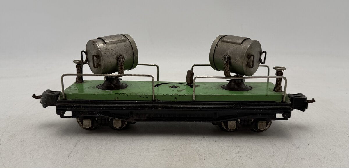 Lionel 2820 Vintage O Prewar Operating Dual Searchlight Car