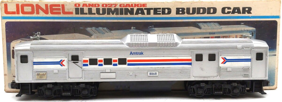 Lionel 6-8868 O Gauge Amtrak RDC-4 Powered Baggage/Mail Car EX/Box