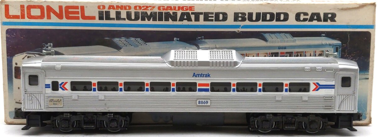 Lionel 6-8869 O Gauge Amtrak Non-Powered Budd RDC Passenger Car EX/Box