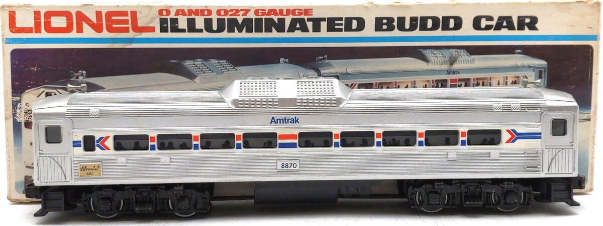 Lionel 6-8870 O Gauge Amtrak 90 RDC-1 Non-Powered Passenger #8870 EX/Box