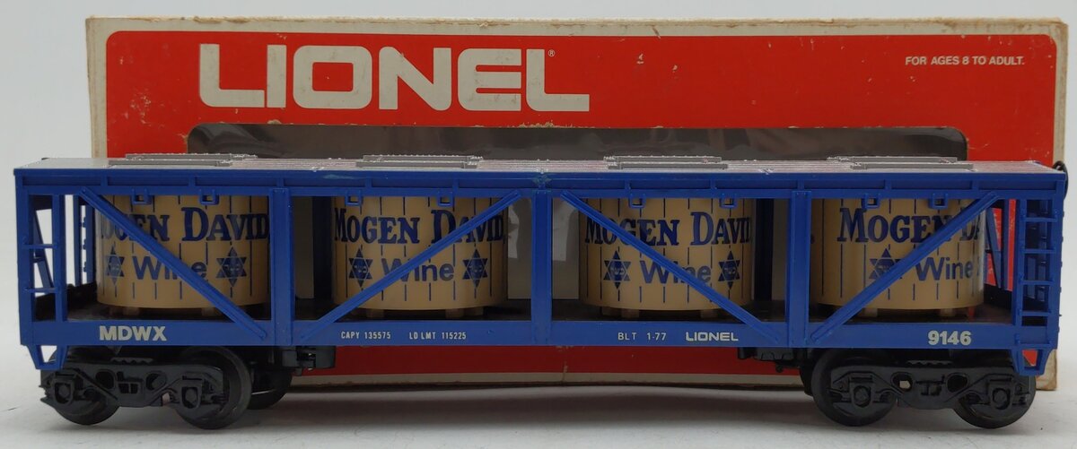 Lionel 6-9146 O Gauge Mogen David Wine Car EX/Box