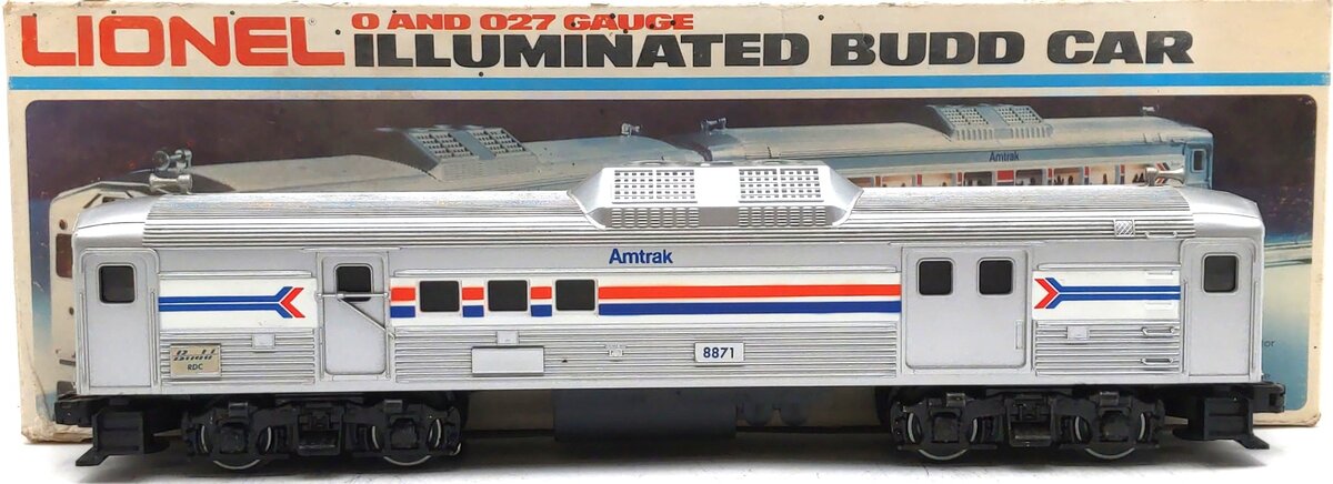 Lionel 6-8871 O Gauge Amtrak Dummy RDC-4 Baggage/Mail Car #8871 EX/Box