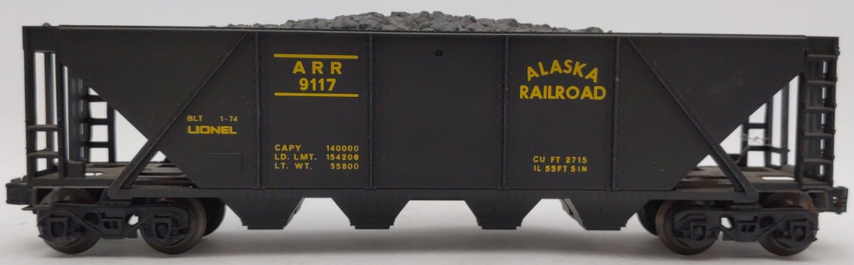 Lionel 6-9117 Alaska Quad Hopper (No Cover) with Load VG