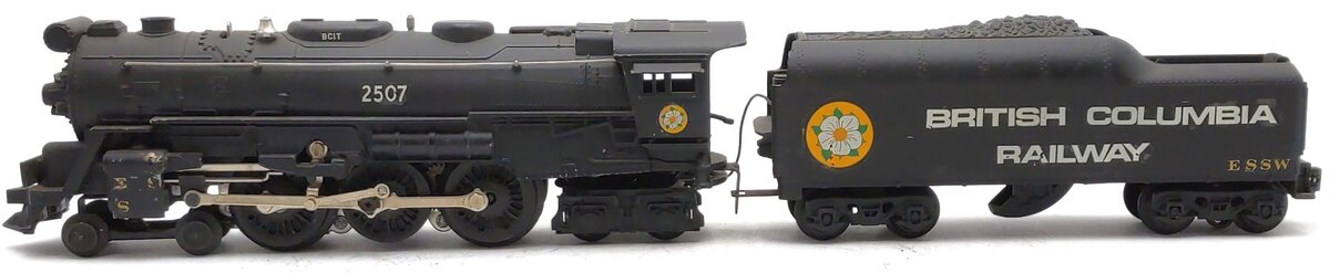 Lionel 6-8206 O Gauge British Columbia 4-6-4 Steam Locomotive & Tender - Custom EX