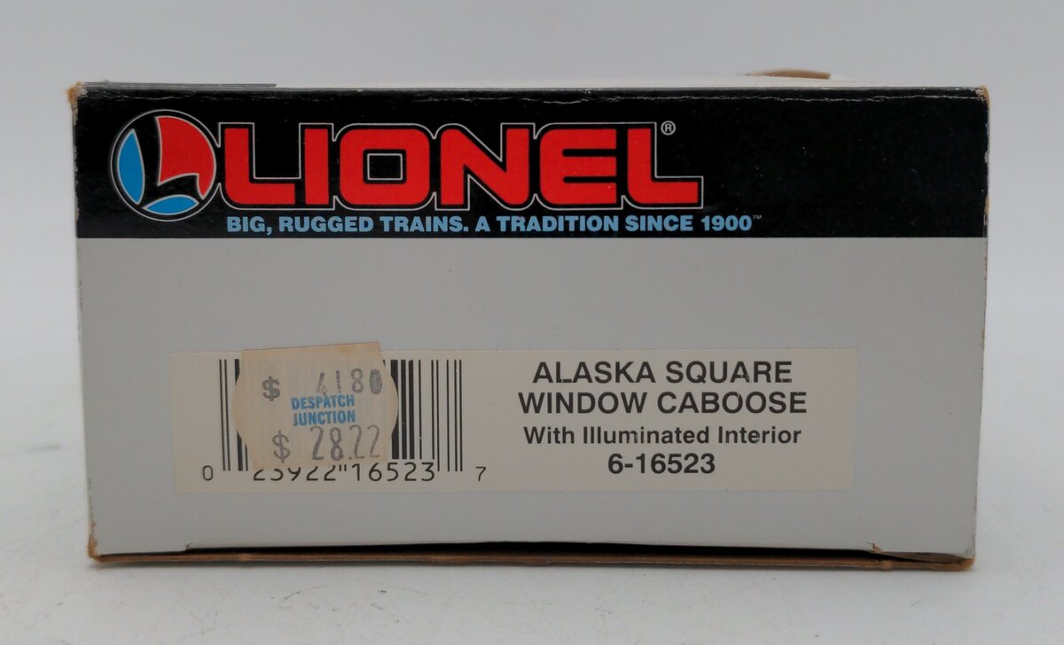 Lionel 6-16523 O Gauge Alaska Square Window Caboose LN/Box
