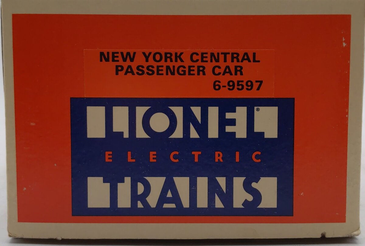 Lionel 6-9597 O Gauge New York Central "Hudson River" Aluminum Coach Car EX/Box