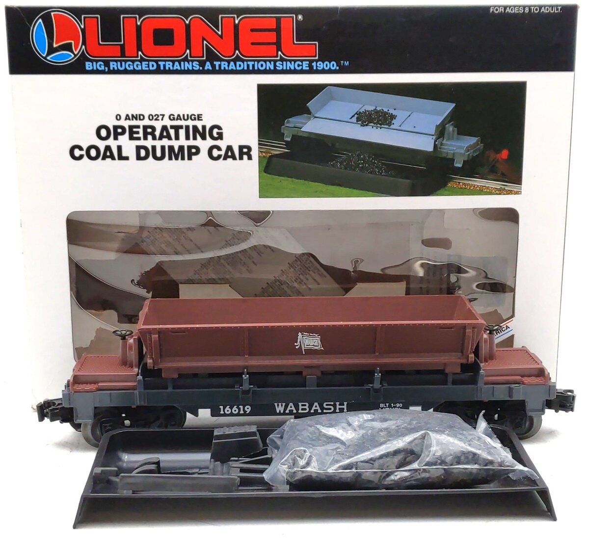 Lionel 6-16619 O Gauge Wabash Coal Dump Car LN/Box