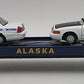 MTH 20-98518 Alaska Flat Car #12805 with 2 Ford Alaska State Trooper Cars LN/Box