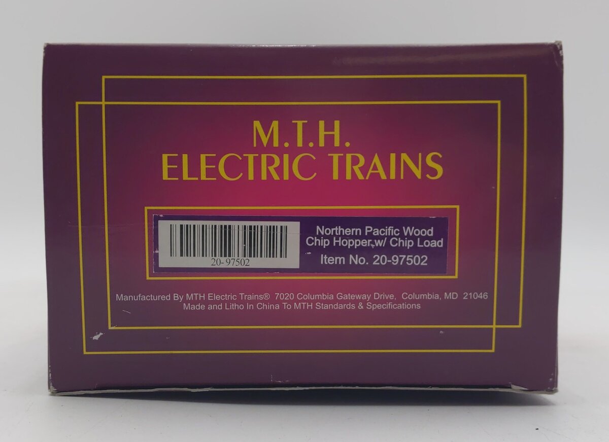 MTH 20-97502 O Gauge Northern Pacific Wood Chip Hopper #119743 EX/Box