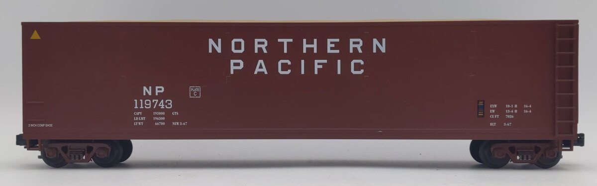 MTH 20-97502 O Gauge Northern Pacific Wood Chip Hopper #119743 EX/Box