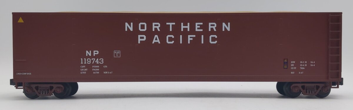 MTH 20-97502 O Gauge Northern Pacific Wood Chip Hopper #119743 EX/Box