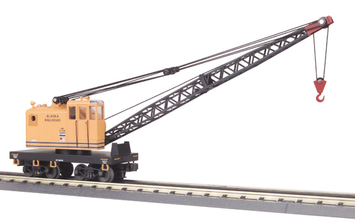 MTH 30-7966 O Gauge Alaska American Crane Car NIB