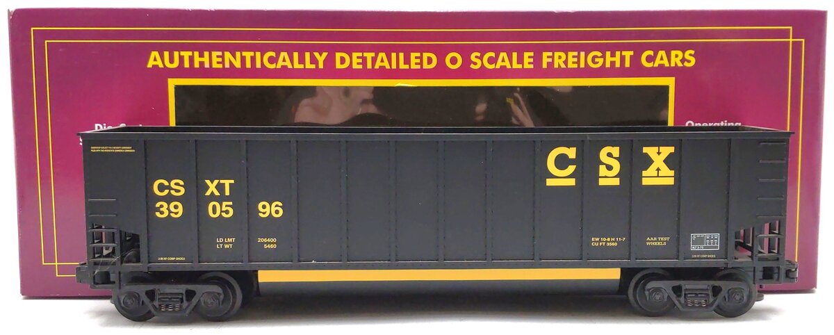 MTH 20-9700L O Gauge CSX Coal Porter Hopper #390596 LN/Box