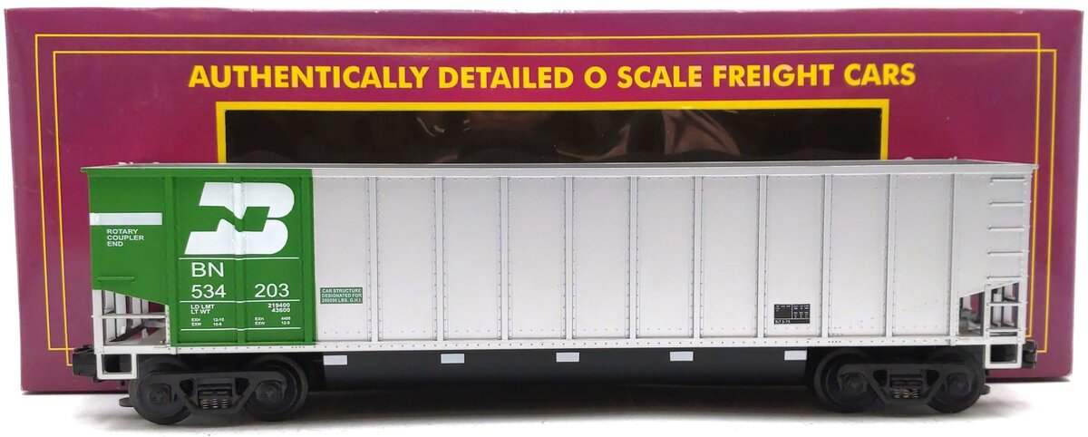 MTH 20-9701 O Gauge Burlington Northern Coal Porter Hopper #534203 LN/Box