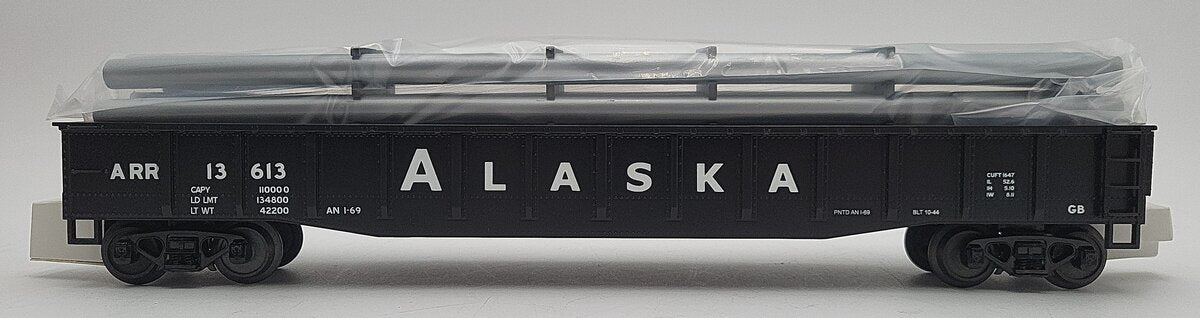 MTH 20-98756 Alaska Gondola Car w/Pipe Load LN/Box