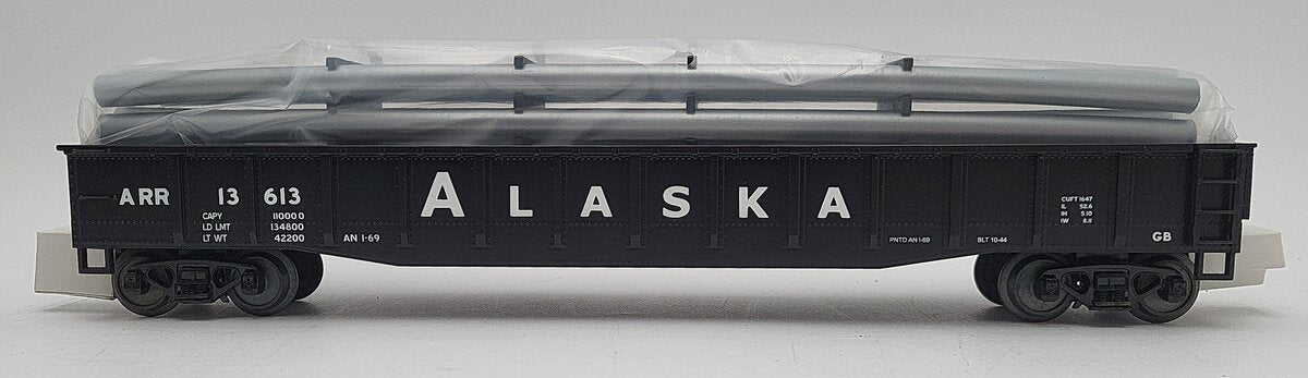 MTH 20-98756 Alaska Gondola Car w/Pipe Load LN/Box