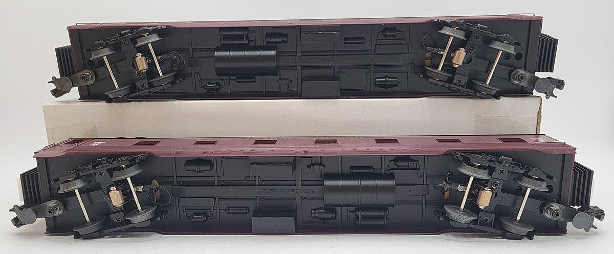 MTH 30-6731 O CP 60' Streamlined ABS Sleeper/Diner Passenger Car Set (Set of 2) LN/Box