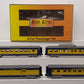 MTH 30-67009 O Alaska RailKing 60' Streamlined ABS Passenger Set (Set of 4) NIB
