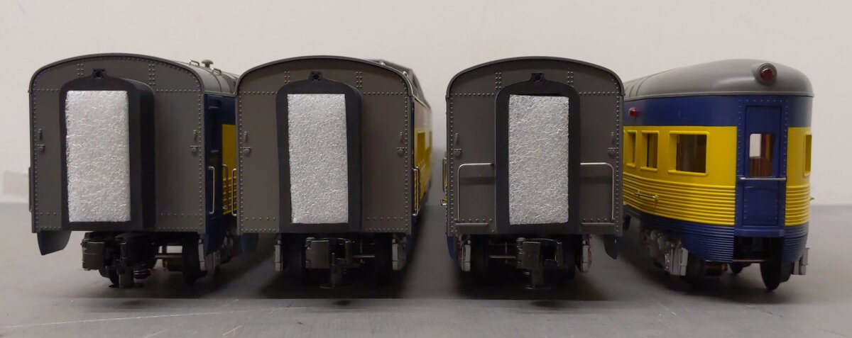 MTH 30-67009 O Alaska RailKing 60' Streamlined ABS Passenger Set (Set of 4) NIB