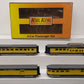 MTH 30-67009 O Alaska RailKing 60' Streamlined ABS Passenger Set (Set of 4) NIB