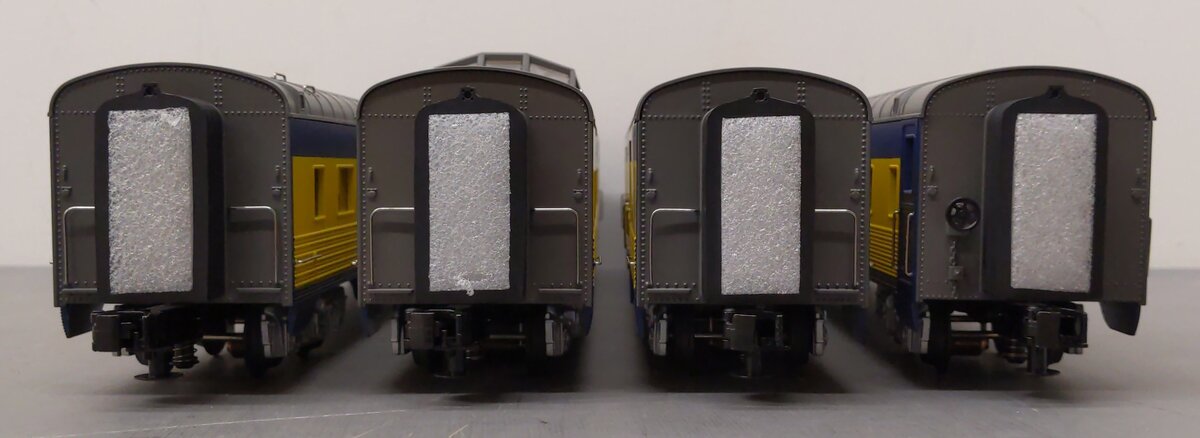 MTH 30-67009 O Alaska RailKing 60' Streamlined ABS Passenger Set (Set of 4) NIB