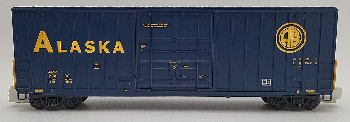 MTH 20-93332 O Gauge Alaska Railroad 50' Hi-Cube Boxcar #20830 LN/Box