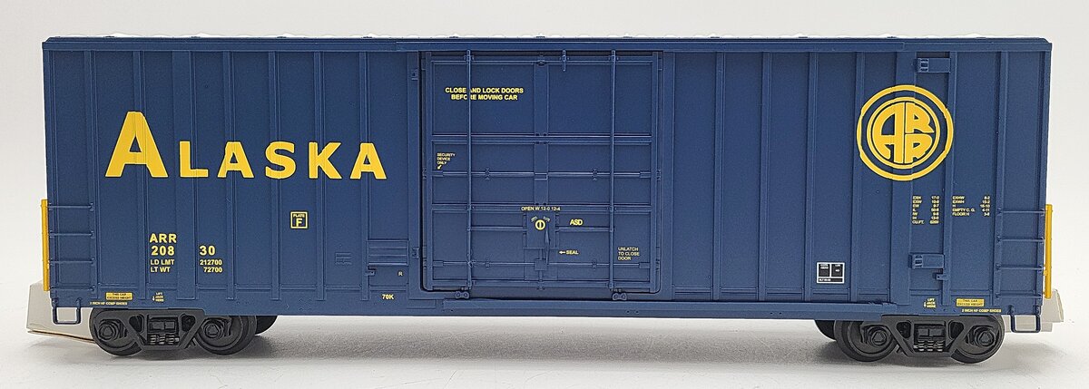 MTH 20-93332 O Gauge Alaska Railroad 50' Hi-Cube Boxcar #20830 LN/Box