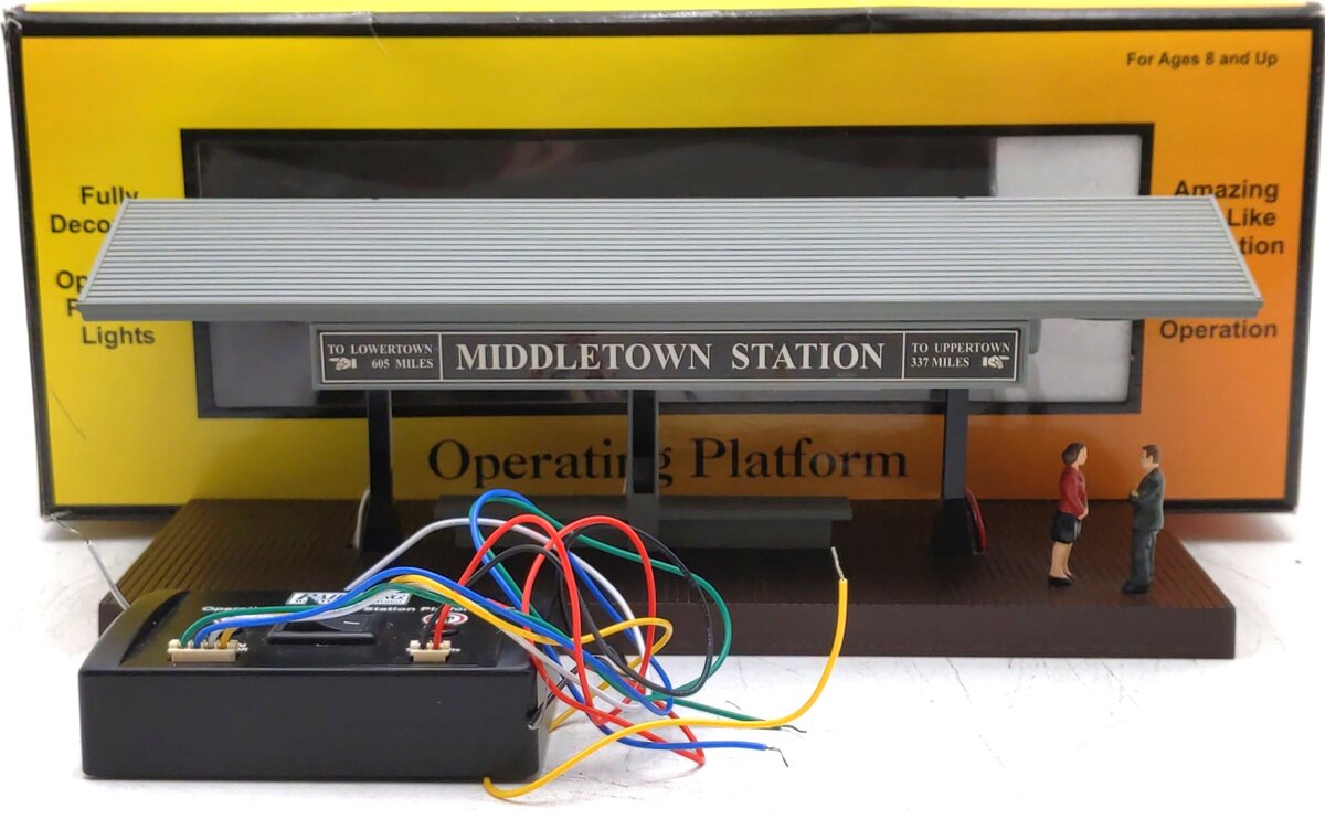 MTH 30-9107 O Middletown Operating Station Platform w/Gray Roof LN/Box
