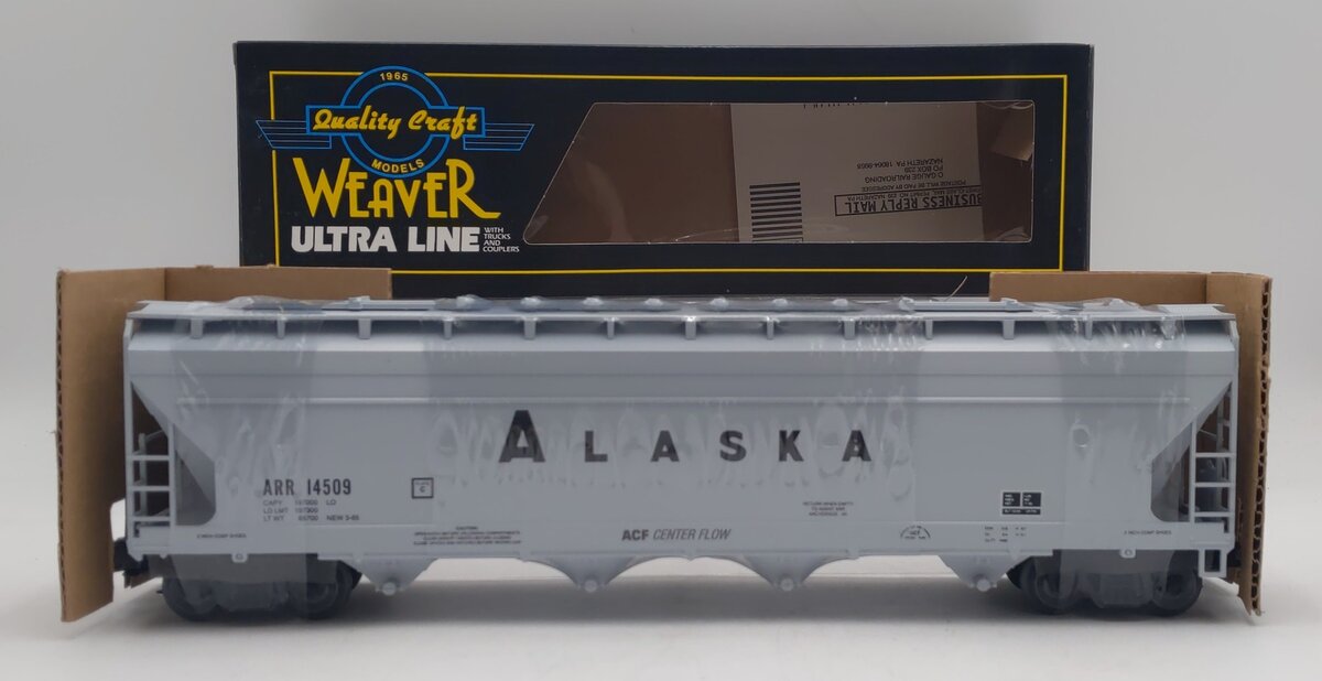 Weaver 14509 O Gauge Alaska 3-Bay Centerflow Hopper #14509 (3-Rail) NIB
