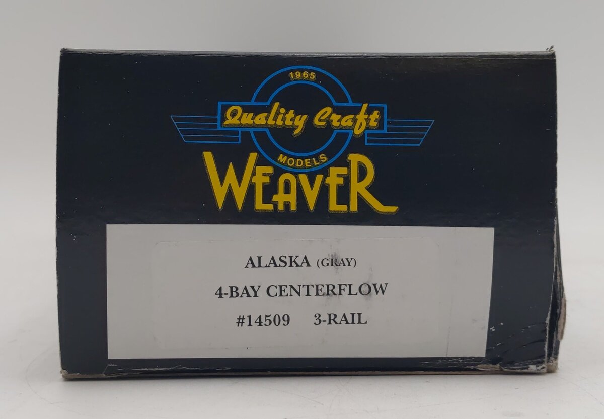 Weaver 14509 O Gauge Alaska 3-Bay Centerflow Hopper #14509 (3-Rail) NIB