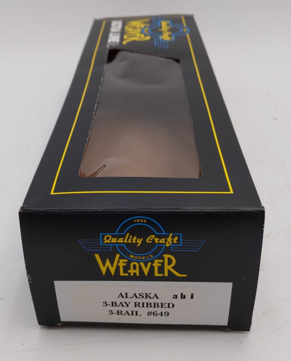 Weaver O Gauge 649 Alaska 3-Bay Ribbed Hopper #649 LN/Box