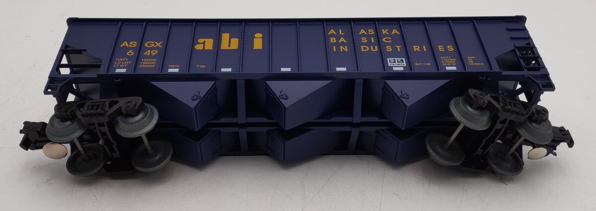 Weaver O Gauge 649 Alaska 3-Bay Ribbed Hopper #649 LN/Box