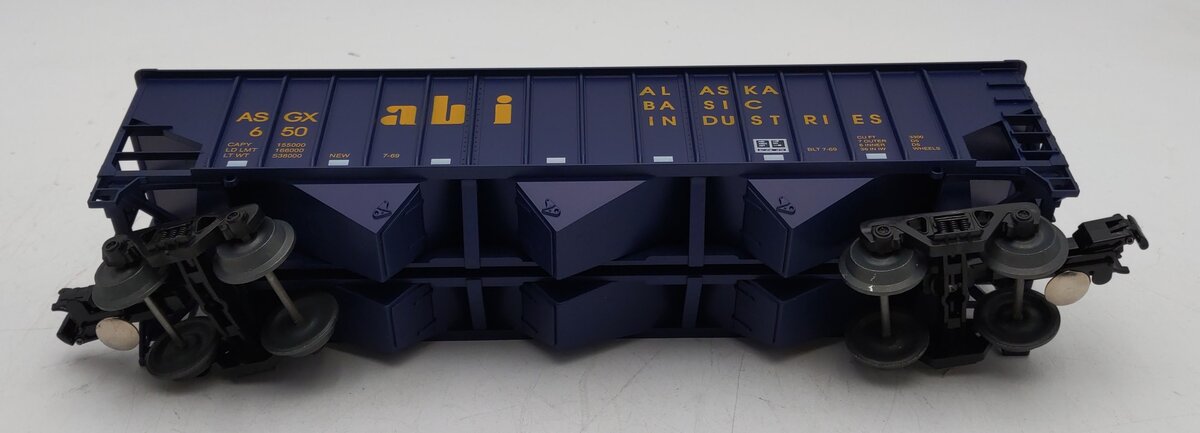 Weaver O Gauge 650 Alaska 3-Bay Ribbed Hopper #650 LN/Box