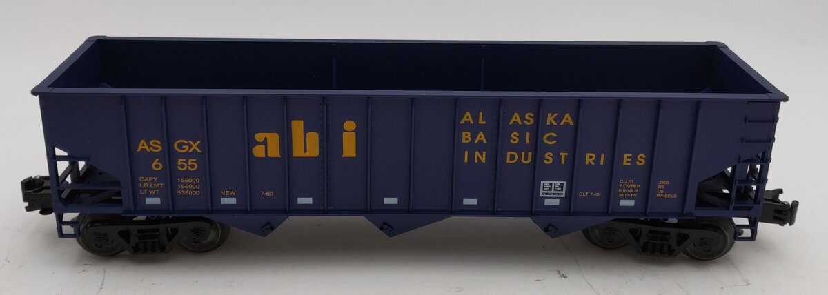 Weaver 655 3-Rail Alaska Basic Industries 3-Bay Hopper LN/Box