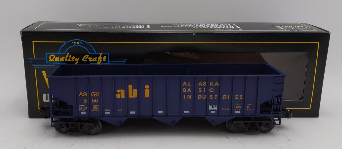 Weaver 655 3-Rail Alaska Basic Industries 3-Bay Hopper LN/Box