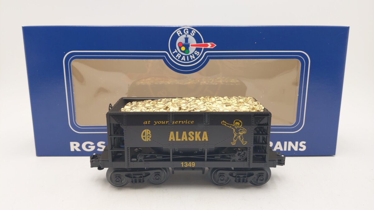 RGS 1349 O Gauge Alaska Railroad Gold Ore Car LN/Box
