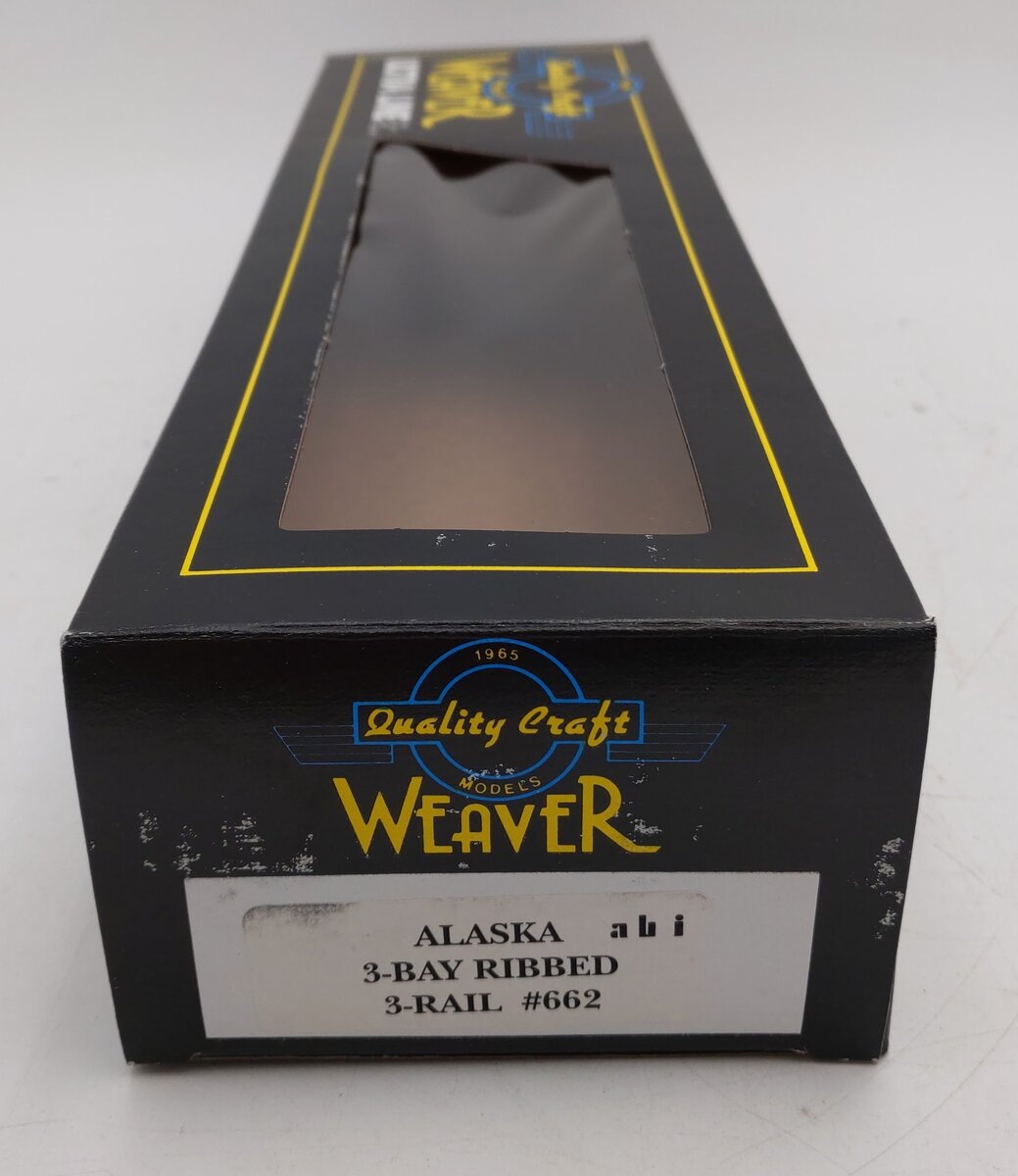 Weaver O Gauge 662 Alaska 3-Bay Ribbed Hopper #662 (3 Rail) LN/Box