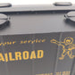 RGS 3450 O Gauge Alaska Railroad Covered 2 Bay Hopper EX/Box