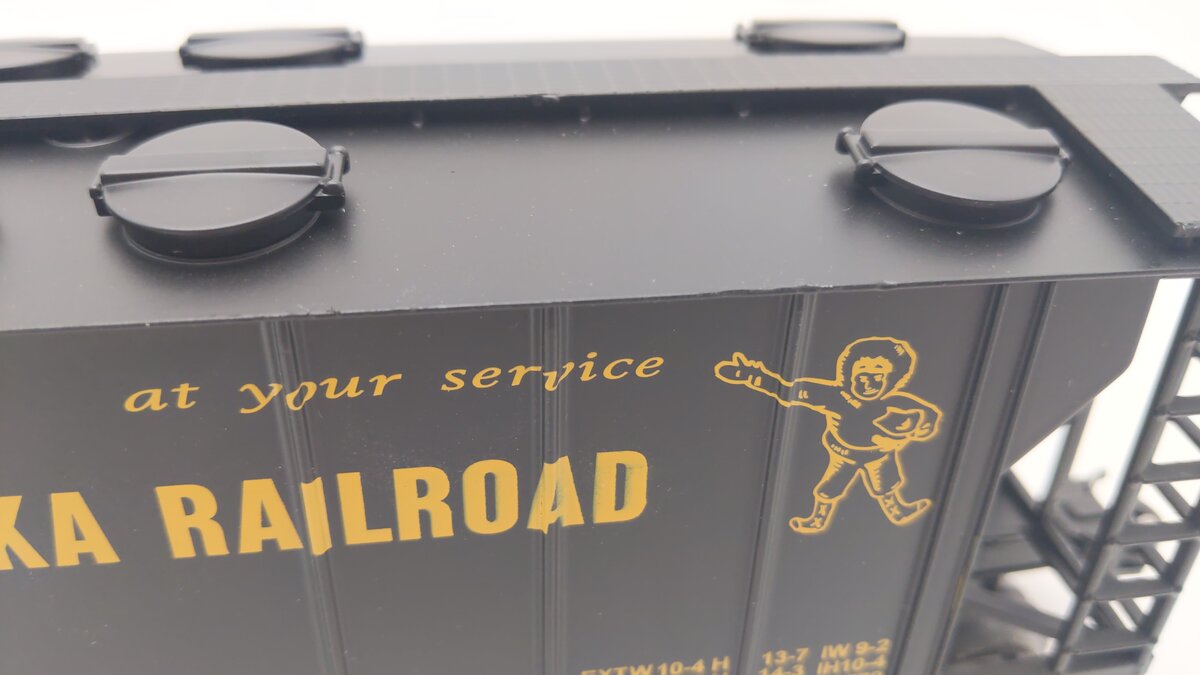RGS 3450 O Gauge Alaska Railroad Covered 2 Bay Hopper EX/Box