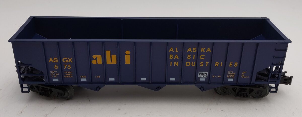 Weaver 673 O Gauge Alaska 3-Bay Ribbed Hopper #673 - 3 Rail LN/Box
