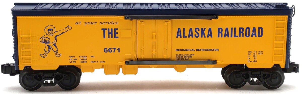 RGS 6671 O Scale The Alaska Railroad Reefer "Limited Edition" #6671 LN/Box