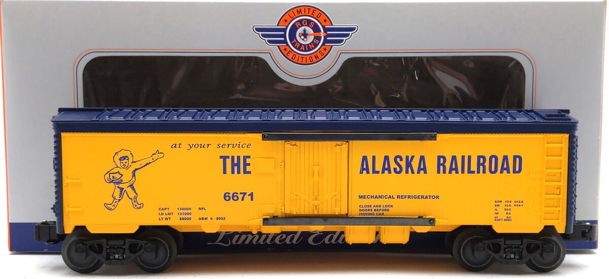 RGS 6671 O Scale The Alaska Railroad Reefer 
